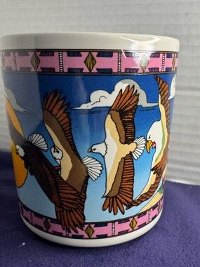 Rod Velarde Jicarilla Apache Kachinas Transformation Into Eagle Mug Vintage